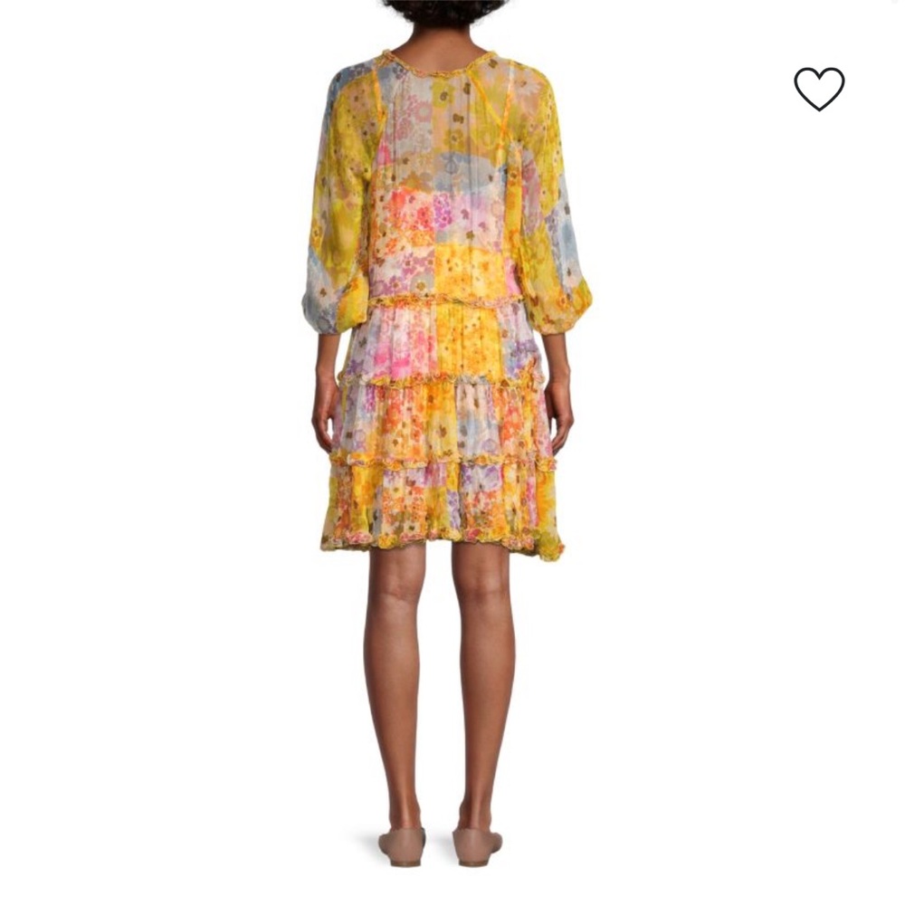NWOT JOHNNY WAS
Renee Silk Chiffon Mini Dress Size S / Yellow Multi - Picture 2 of 6